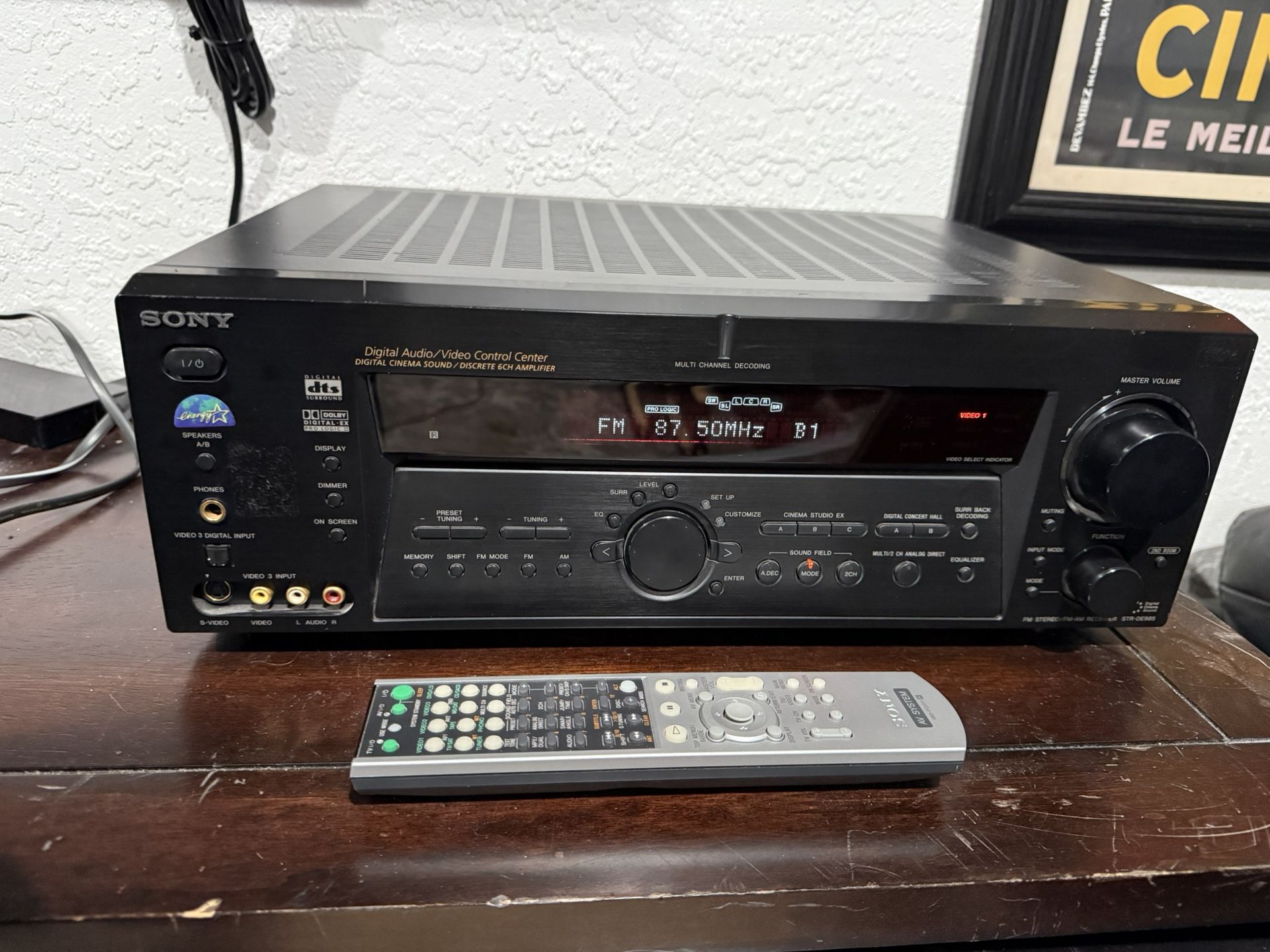 Sony Receiver With Remote!! Fully Functional And Tested