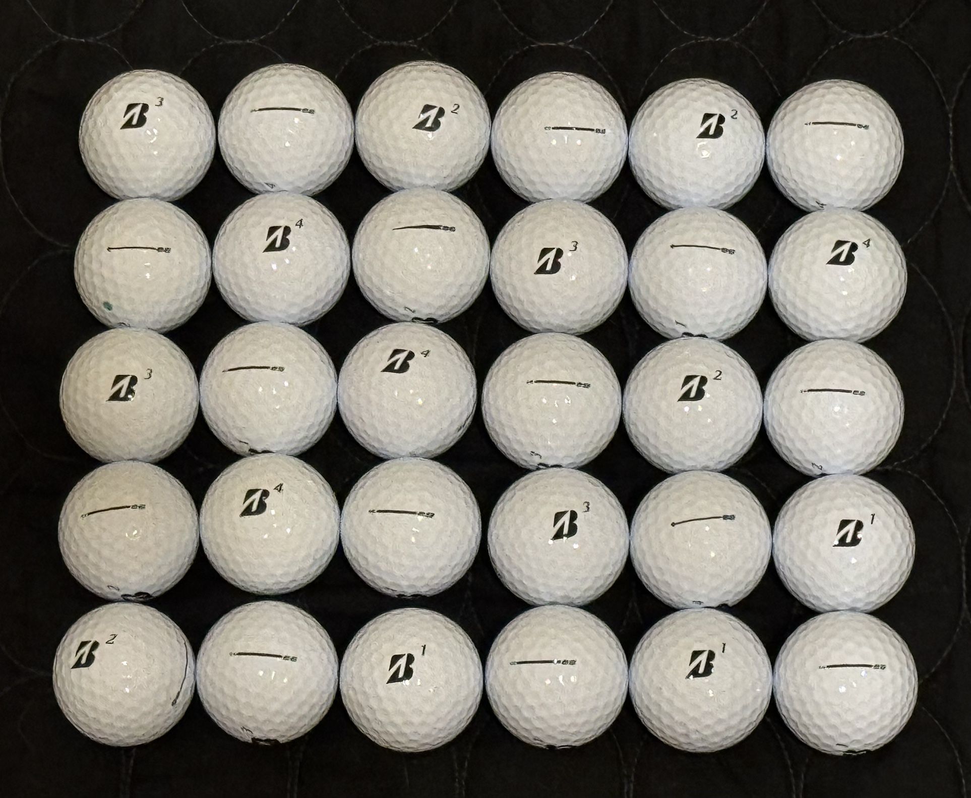 30 BRIDGESTONE e6 White Golf Balls 4A Quality Grade (AAAA)