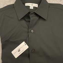 Beverly Hills Polo Club Grey Dress Shirt (Men’s M) NWT
