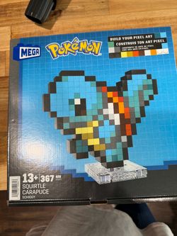 Mega Pokémon Squirtle Pixel Art Building Set