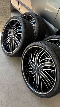 24 INCH WHEELS AND TIRES