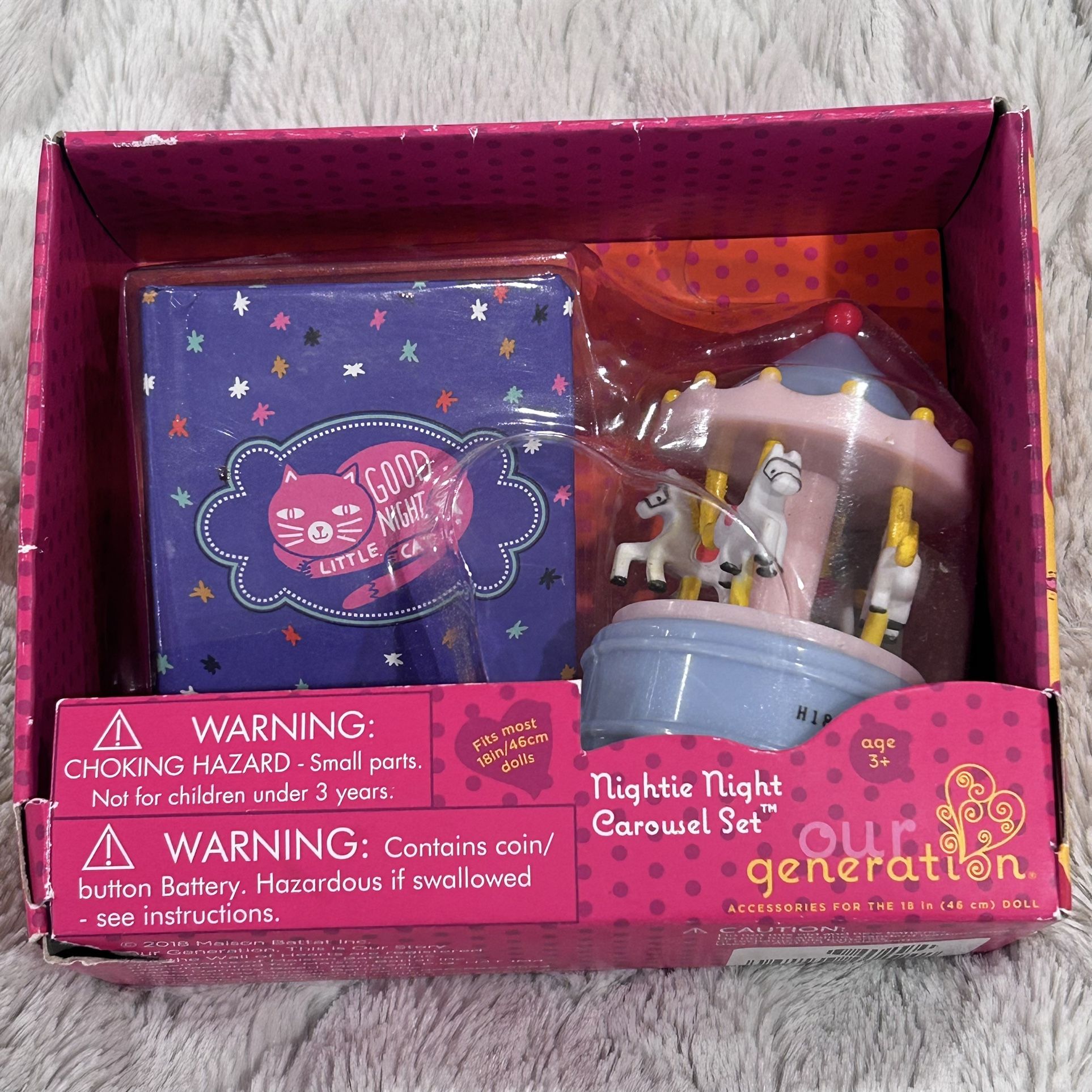Our Generation Nightie Night Musical Carousel Set & Book