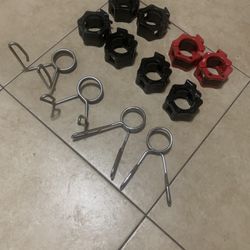 2 Inch Olympic Weight Collars, 4 Sets Of Plastic And 2 Sets of Metal All For $30