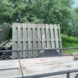100 Ft Of Treated Wood Fence