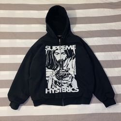 Supreme Hysteric Glamour Thermal Lined Hoodie Size XL