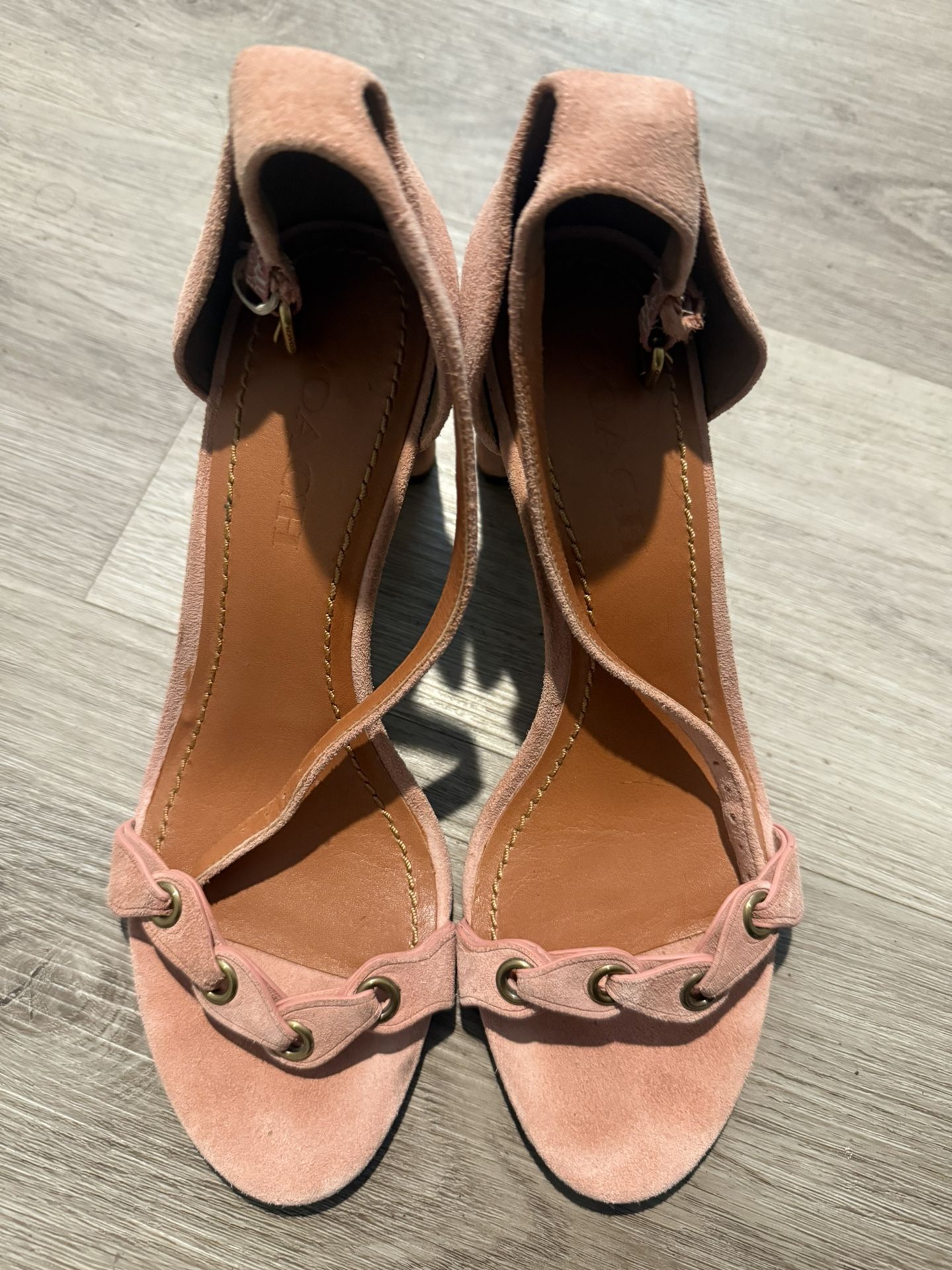 Coach Pink Heel Sandals
