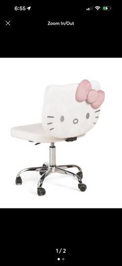 Hello kitty white vanity chair