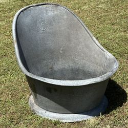 Vintage Krause galvanized Cowboy Bath Tub