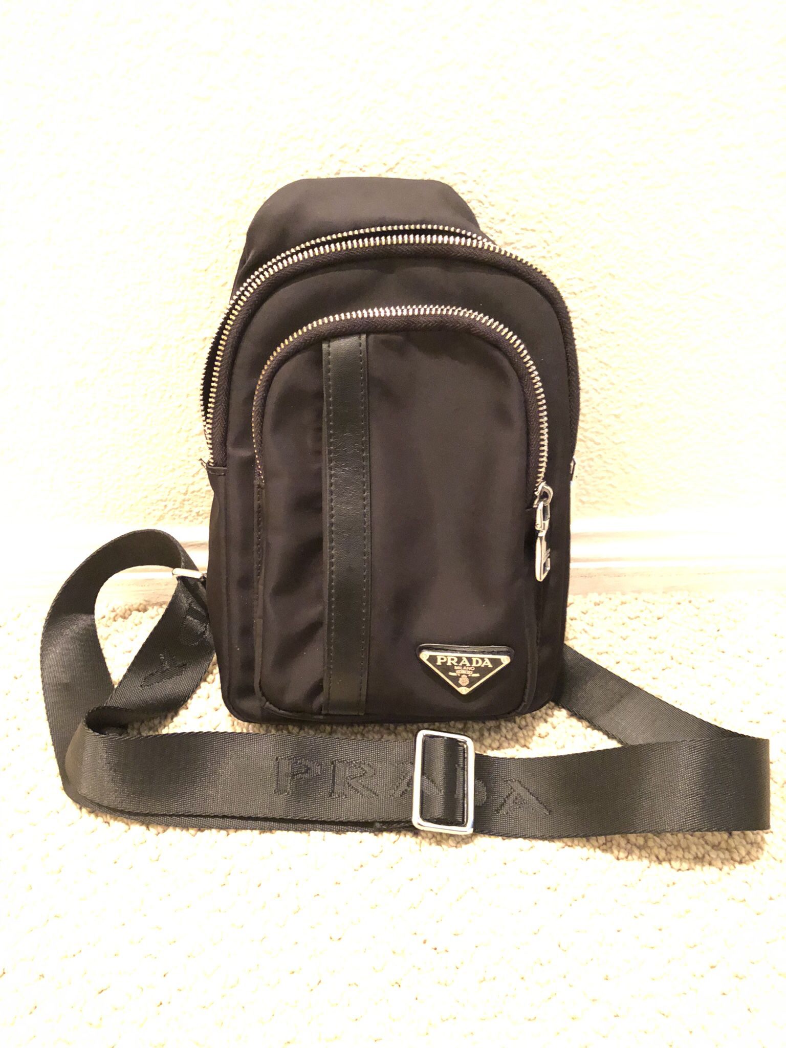 Prada Re-Nylon Shoulder Belt Bag New Black