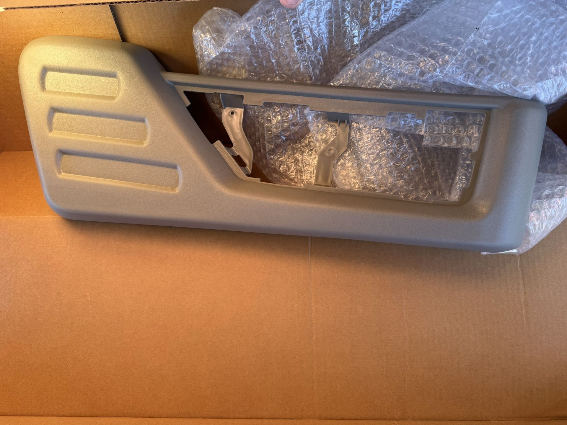 HECASA Front Rigth Seat Panel Trim Compatible with 2008-2010 F250 F350 F450 F550 Super Duty Replacement For Part #8C3Z--AB 8C3ZAB