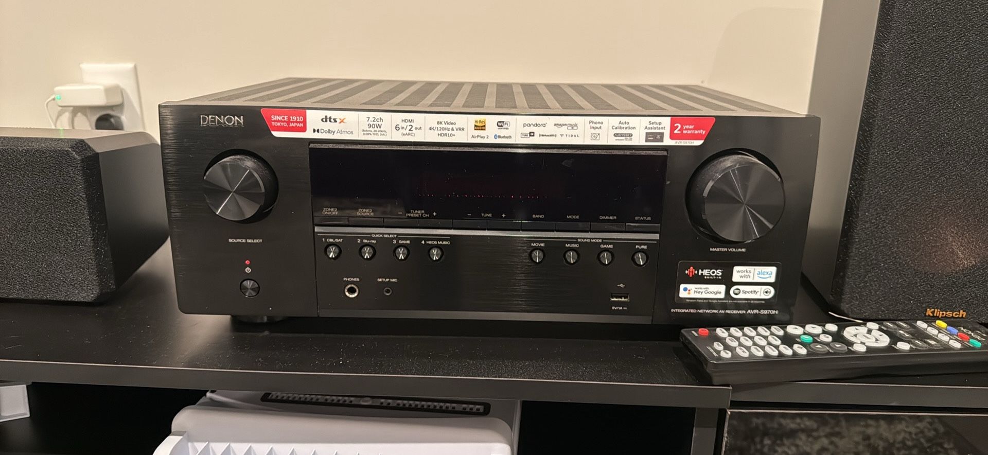 DENON AV RECEIVER S970H