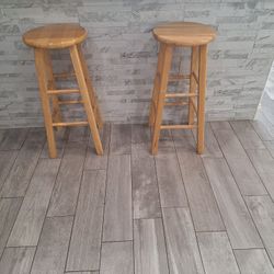 Wooden High Stool Bar