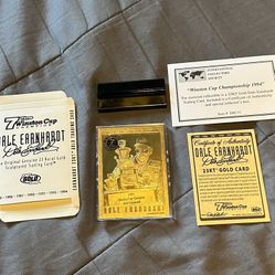 Dale Earnhardt NASCAR 1994  23KT Gold Collector Card 