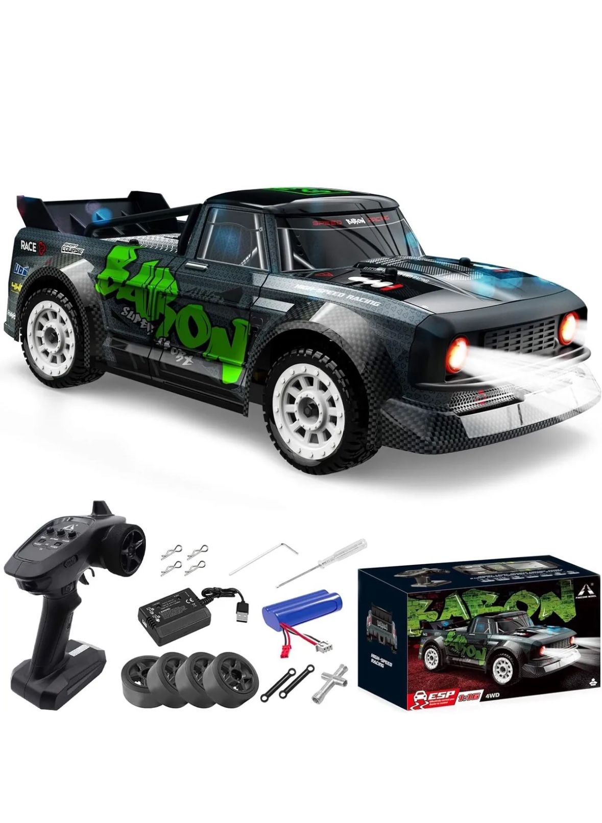 1:16 4WD RC Racing Car 2.4G Drift Car High Speed Remote Control Car