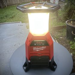 M18 RADIUS Site Light/Charger (2150-20): 9,000 lumens, with 2-bay charger, available for $ 420