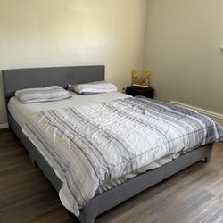 Queen Bed Frame And mattress For Sale 