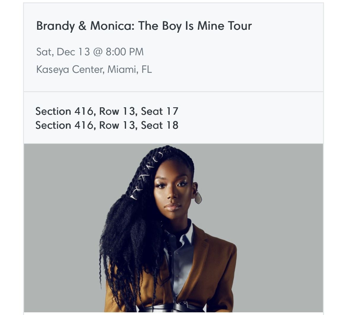 Brand & Monica (Boy Is Mine Tour)