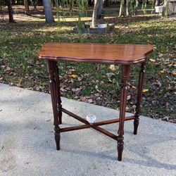 Original Half Moon Accent Table with Added Flare