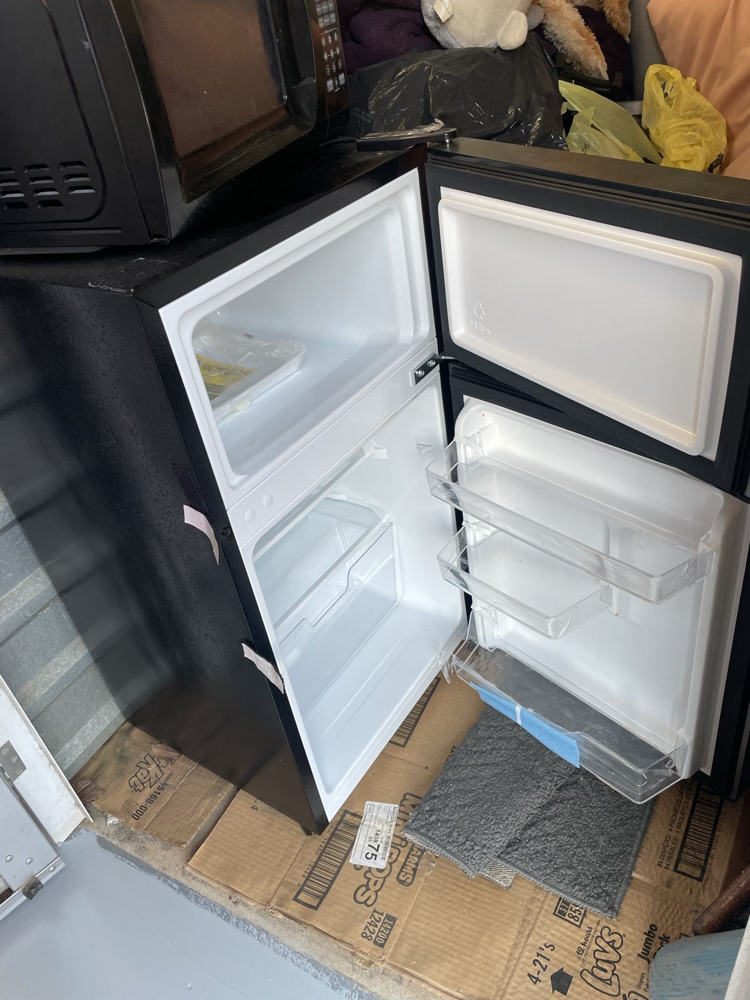 Tall Mini Fridge and Freezer 