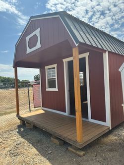 Lofted Barn Shed with Porch