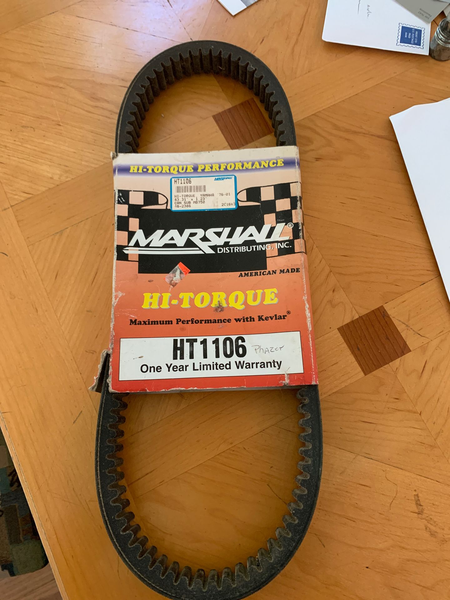 Yamaha Phazer snowmobile belt