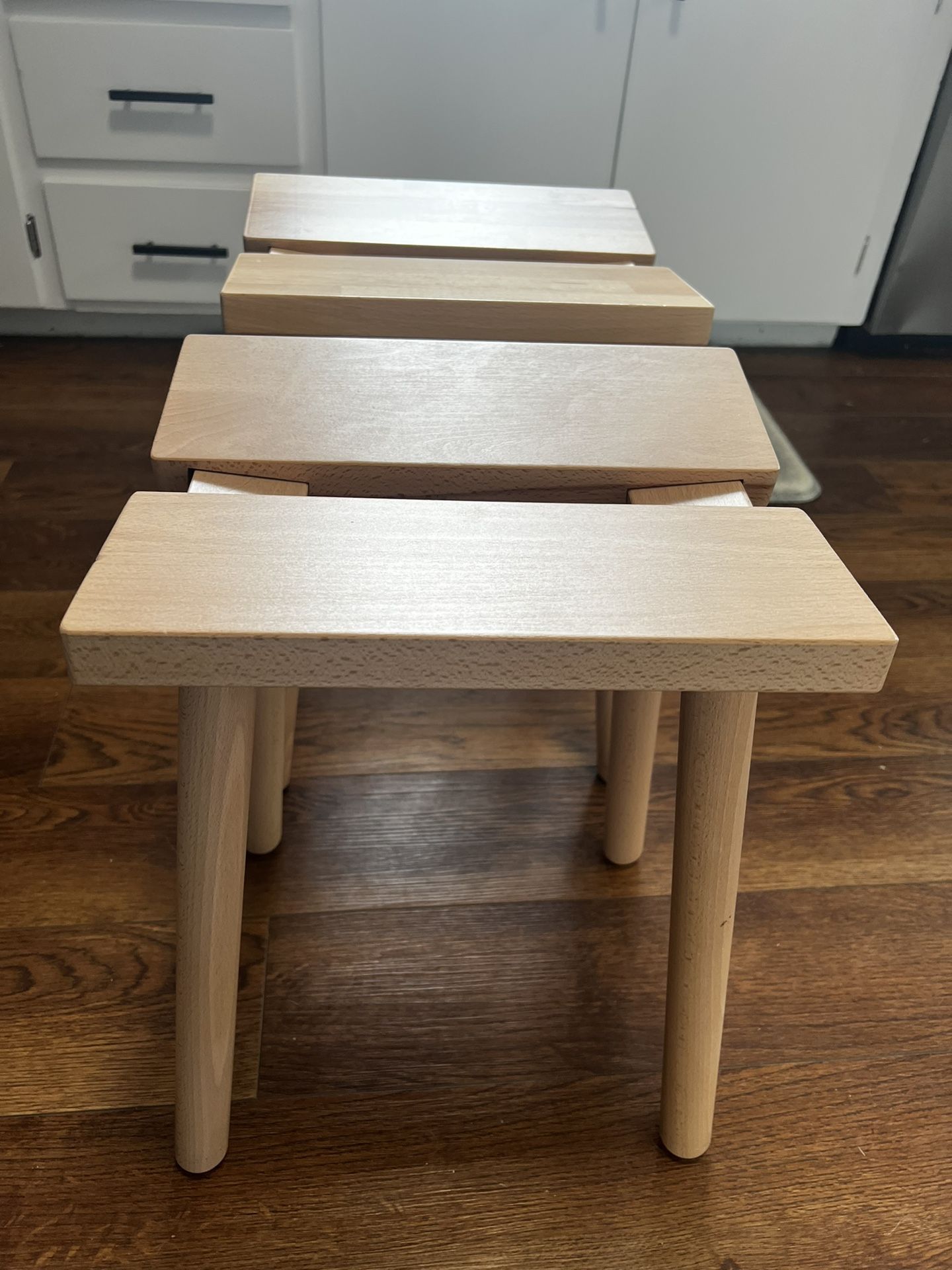 2 Wooden Stools