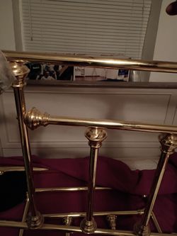Copper bed frame