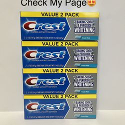 Crest Value Pack Baking Soda& Peroxide Toothpaste Set