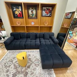 Modern Sectional Matching Ottoman 11 Feet Long