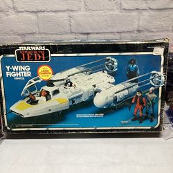 Y-WING FIGHTER W/ BOX 100% COMPLETE STAR WARS 1983 VINTAGE KENNER 2B