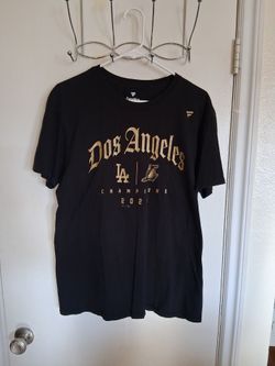Fanatics brand 2020 Dodgers and Lakers champions t-shirt dos angeles