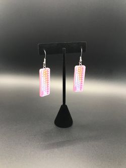 ✨ Retro Kawaii Keyboard Dangle Earrings - Pink