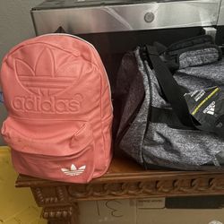 ADIDAS BACKPACK AND DUFFLE BAG