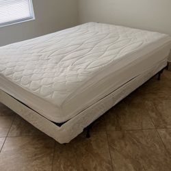 Bed Queen With Frame- Like New ( Room Guest ) 