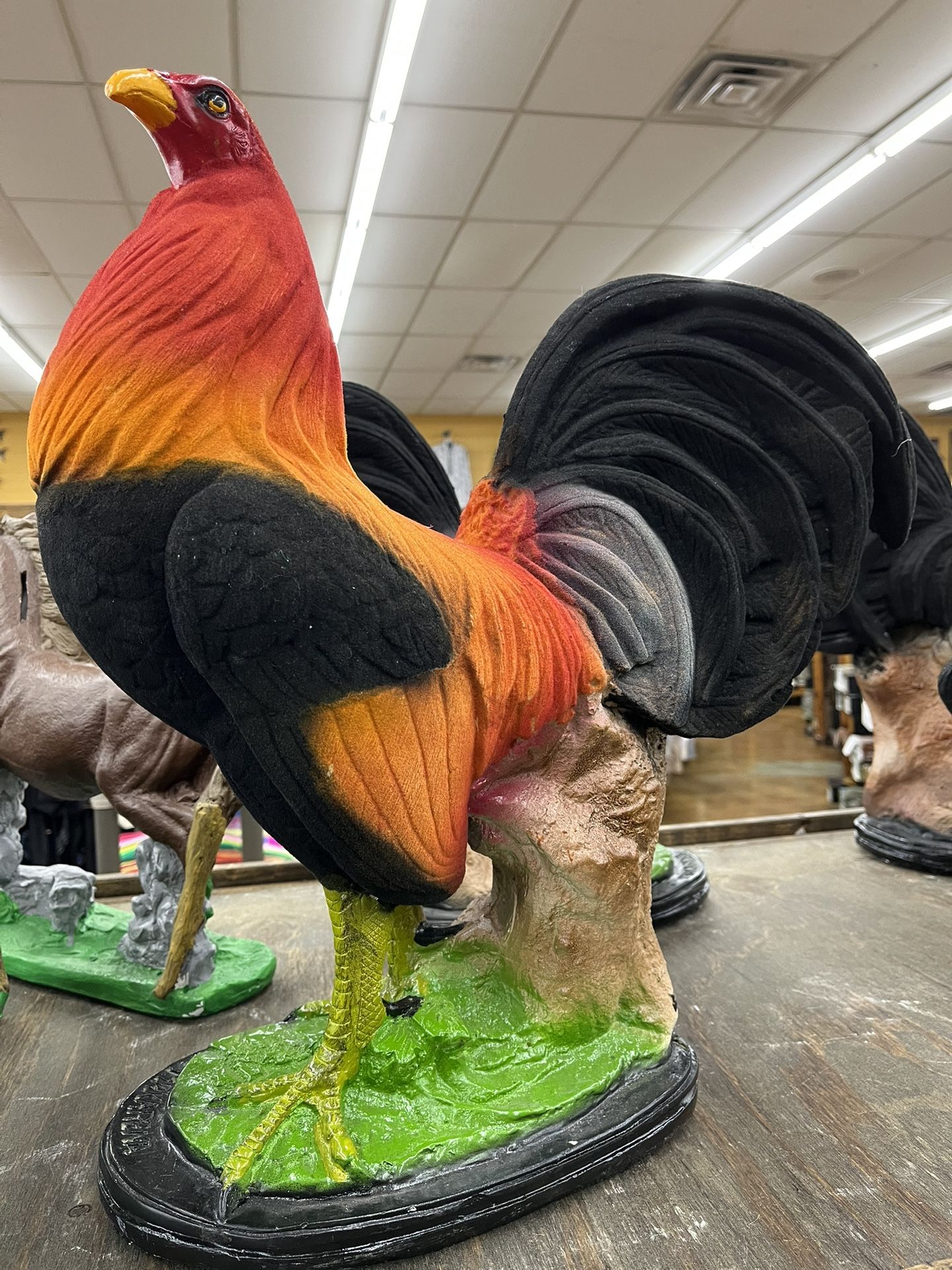 Gallo Grande Para Decoración De Yeso