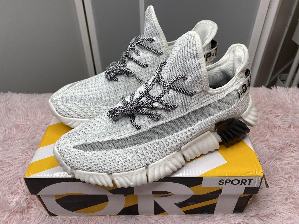 FASHION SNEAKERS WHITE GRAY BLACK GYM STREETWEAR NEW SNEAKERS