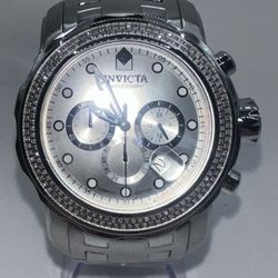 Real Diamond Silver Invicta Watch 