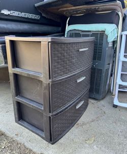 Brown organizer 3 drawers