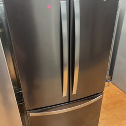 Whirlpool French Door Fridge Black Stainless Steel