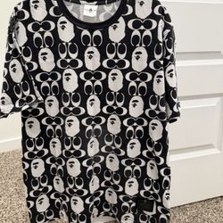 Bape x Coach Shirt Brand New Size XL