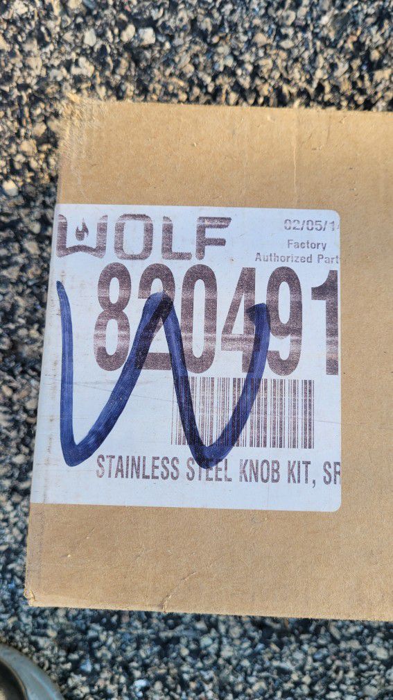 Wolf stainless range knobs