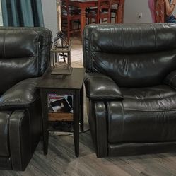 Ashley Furniture  Leather Sofa Set