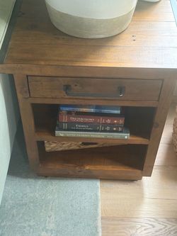 Solid wood Pottery Barn End Table