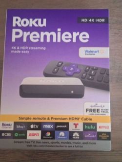 Roku 3920RW-SW Premiere - 4K/HDR Streaming Media Player