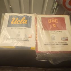 USC/UCLA Flags 36x58. NEW