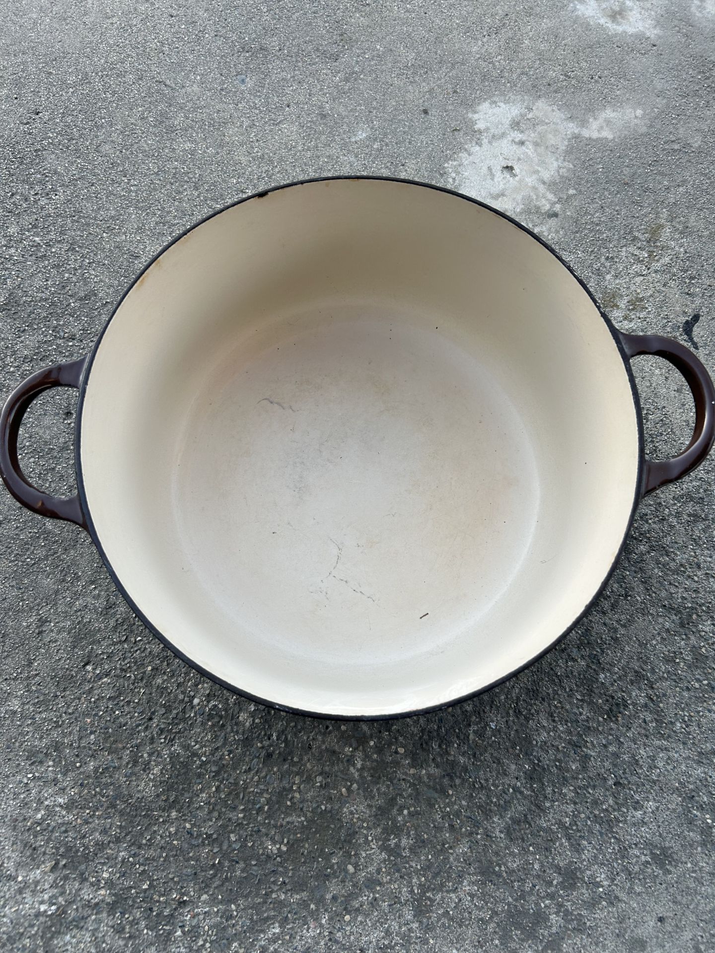 Le Creuset Brown Dutch Oven Bottom 5.5 QT (F size)