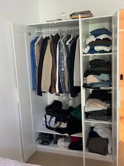 IKEA BRIMNES 3-Door Wardrobe, White