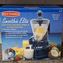 BACK TO BASICS SMOOTHIE ELITE BLENDER - OPEN BOX, NEVER USED 