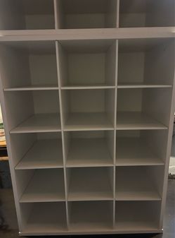 White Cube Cubby Shelving / 2 units total