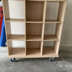 NICE IKEA 9 Cube Storage With Wheels And Side Handle